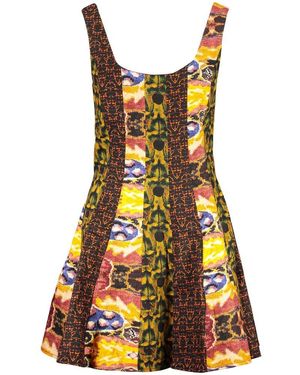 Desigual Giallo Cotton Dress - Orange