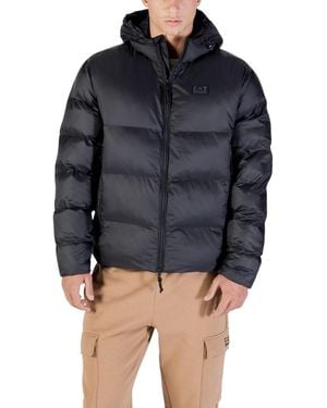 EA7 Black Polyamide Bomber - Blue