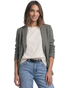Street One Black Polyester Blazer - Gray