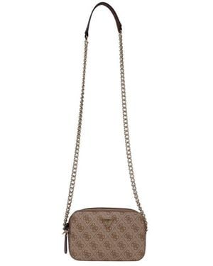 Guess Brown Polyethylene Handbag - Natural