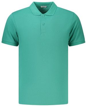 COVERI MOVING Green Cotton Men's Polo