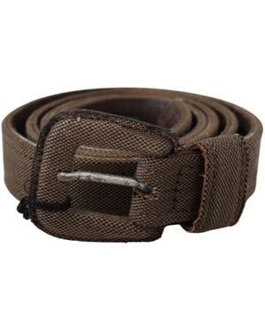 CoSTUME NATIONAL Elegant Leather Waist Belt - Black