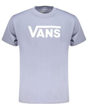 Vans Azzurro Cotton Mens T - Blue