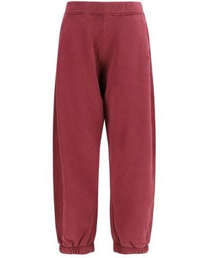Off-White c/o Virgil Abloh Purple Cotton Joggers (workout Pants) - S - Red
