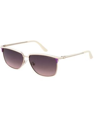 Guess White Metal Sunglasses - Purple