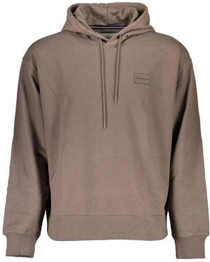 Calvin Klein Brown Cotton Sweatshirt - Grey