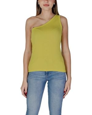 B.Young Yellow Cotton Tops & T - Green