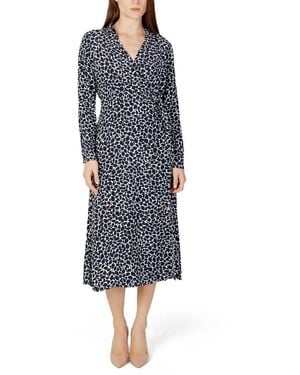 Street One Blue Viscose Dress