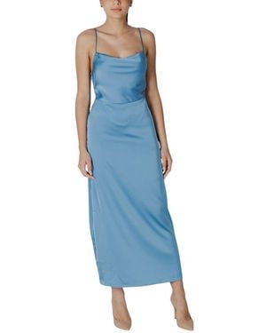 VILA CLOTHES Polyester Long - Blue