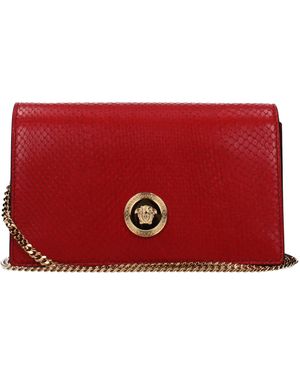 Versace Leather Clutch - Red