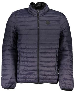 Gianmarco Venturi Blu Poliammide Men's Jacket - Blue