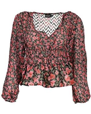 Desigual Rosa Polyester Woman Blouse - Red
