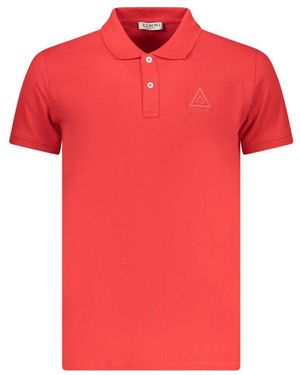 Iceberg Rosso Cotton Mens Polo Shirt - Red