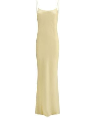 ANDAMANE Polyester Long Dress - Yellow