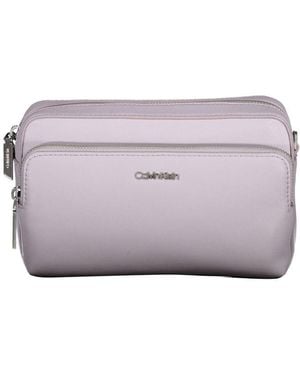 Calvin Klein K60K608225 Lilac Crossbody Bag - Grey