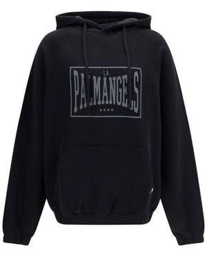Palm Angels Black Cotton Sweatshirt - Blue