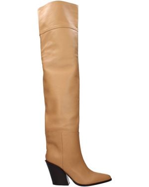 Jimmy Choo Maceo Boots Leather/Caramel - Brown