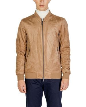 Gianni Lupo Polyester Jacket - Natural