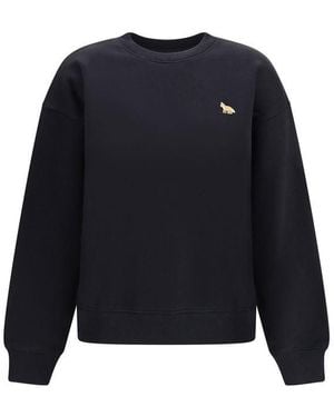 Maison Kitsuné Black Cotton Sweatshirt - Blue