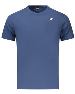 K-Way Blue Cotton Men's T-shirt - S