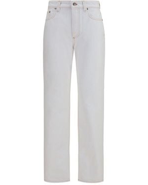 Versace White Cotton High - Grey