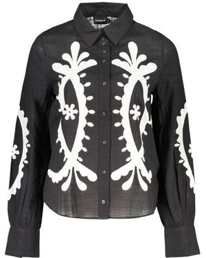 Desigual Nero Cotton Shirt - Black