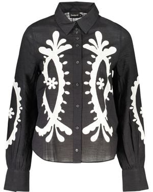 Desigual Nero Cotton Shirt - Black