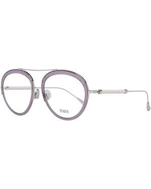 Tod's Metal & Leather Glasses (Frames) - Metallic