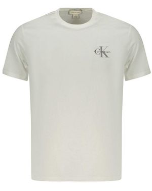 Calvin Klein White Cotton Men T