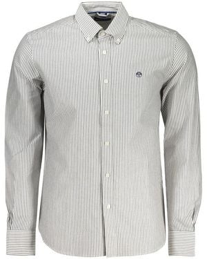 North Sails White Cotton Men's Shirt - Grey