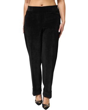 Bencivenga Black High Waist Straight Dress Trouser Pants