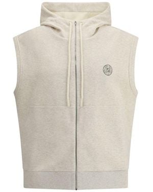 Fendi Hooded Vest - Natural