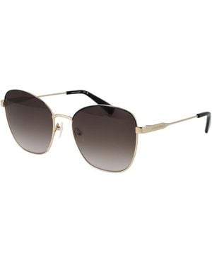 Longchamp Metal Sunglasses - Brown