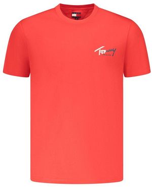 Tommy Hilfiger Red Cotton Mens T