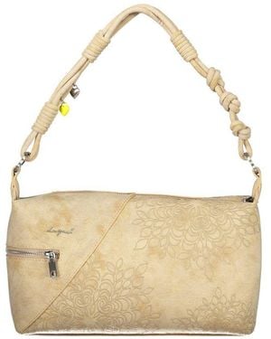 Desigual Beige Polyurethane 's Shoulder Bag - Natural