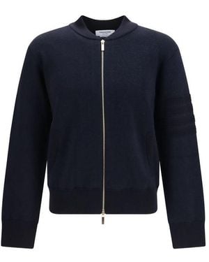 Thom Browne Blue Wool Oves Aries Bomber