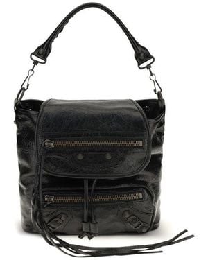 Balenciaga Black Lamb Ovis Aries Backpack