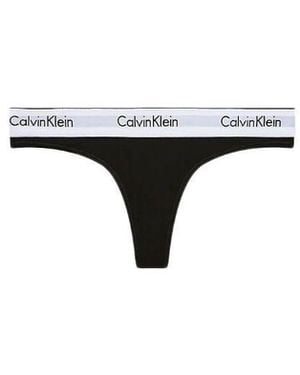 Calvin Klein Black Cotton Pantie