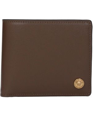 Versace Leather Wallet - Brown
