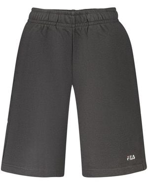 Fila Black Cotton Men's Trousers - Grey