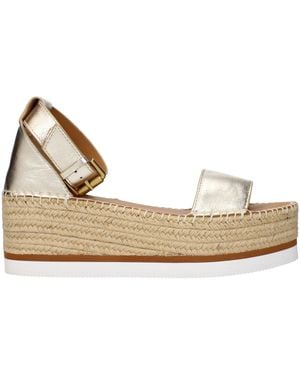 See By Chloé Zeppe Leather/Platinum - Natural