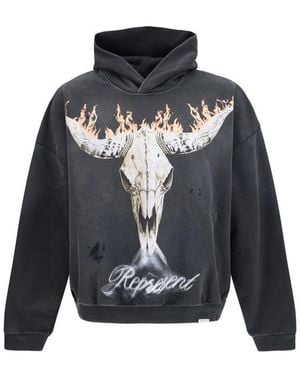 Represent Grey Cotton Sweatshirt - Blue