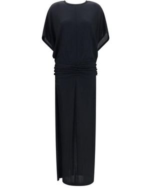 The Row Black Viscose Casual Dress