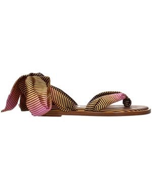 Christian Louboutin Multicolor Fabric Flip - Brown