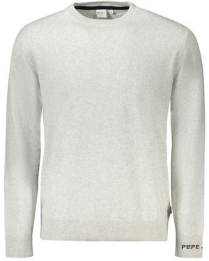 Pepe Jeans Grigio Cotton Mens Sweater - Gray