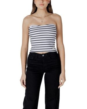 Calvin Klein White Cotton Rigenerato Tops & T - Black