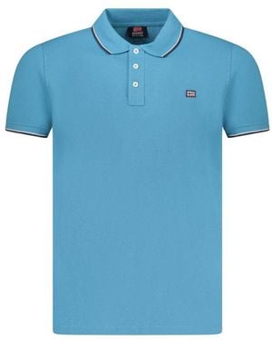 Norway 1963 Blue Cotton Men Polo Shirt