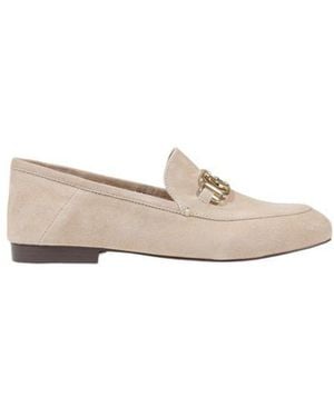 Guess Beige Leather Platform Pumps - White