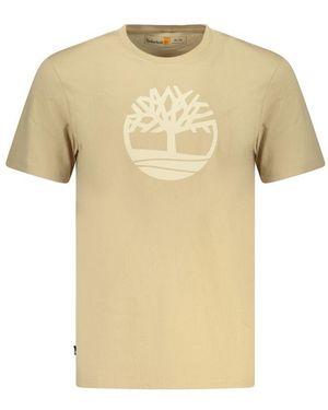 Timberland Beige Cotton Men Shirt - Yellow