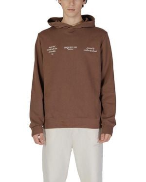 Underclub Brown Cotton Hoodie